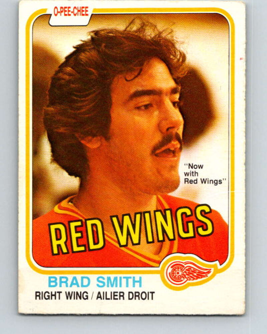 1981-82 O-Pee-Chee #103 Brad Smith  RC Rookie Detroit Red Wings  V30198