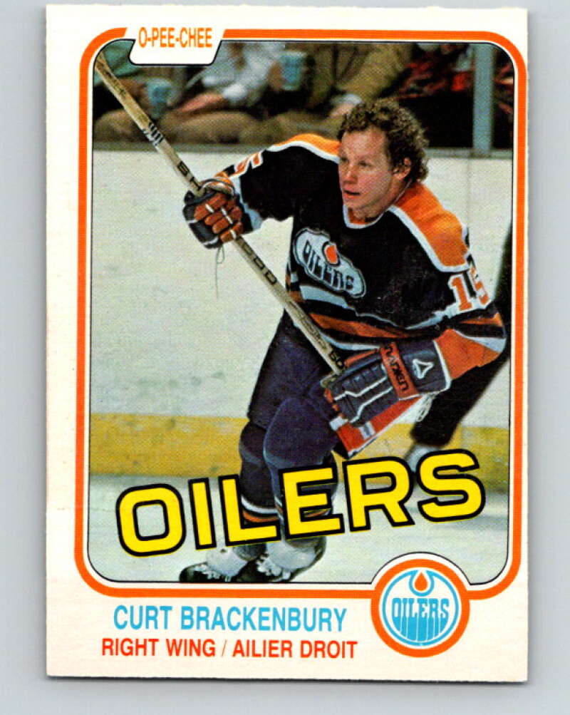 1981-82 O-Pee-Chee #109 Curt Brackenbury  Edmonton Oilers  V30217