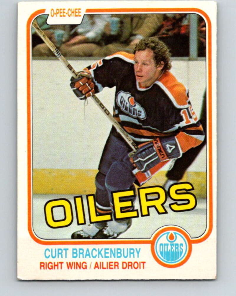 1981-82 O-Pee-Chee #109 Curt Brackenbury  Edmonton Oilers  V30219