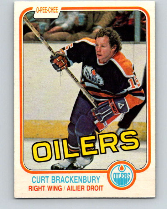 1981-82 O-Pee-Chee #109 Curt Brackenbury  Edmonton Oilers  V30222