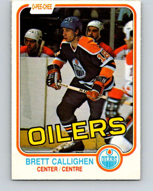 1981-82 O-Pee-Chee #110 Brett Callighen  Edmonton Oilers  V30224