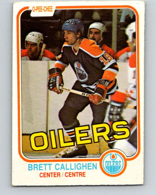 1981-82 O-Pee-Chee #110 Brett Callighen  Edmonton Oilers  V30228
