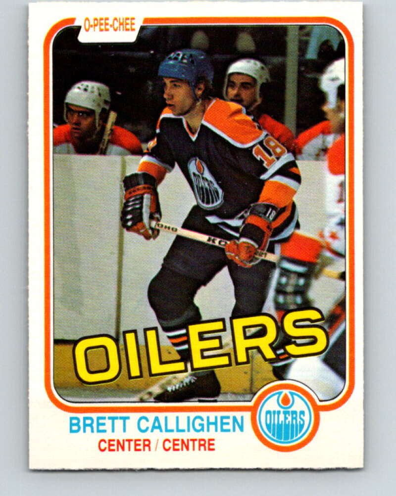 1981-82 O-Pee-Chee #110 Brett Callighen  Edmonton Oilers  V30229