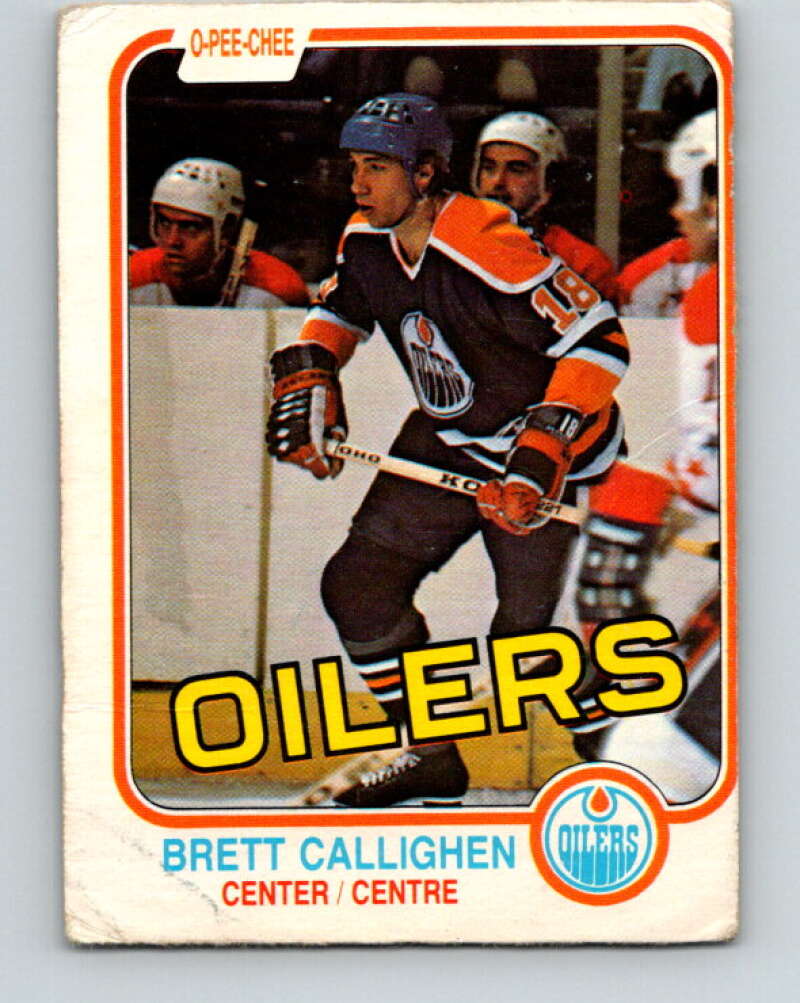 1981-82 O-Pee-Chee #110 Brett Callighen  Edmonton Oilers  V30231