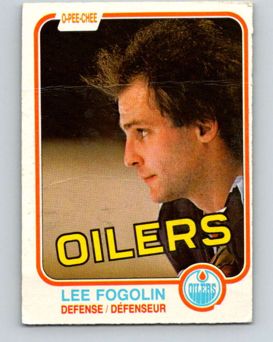 1981-82 O-Pee-Chee #112 Lee Fogolin  Edmonton Oilers  V30232