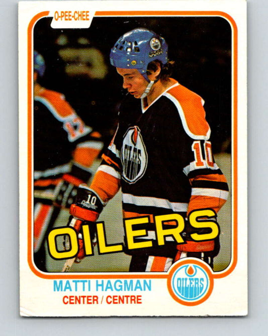 1981-82 O-Pee-Chee #113 Matti Hagman  RC Rookie Edmonton Oilers  V30238
