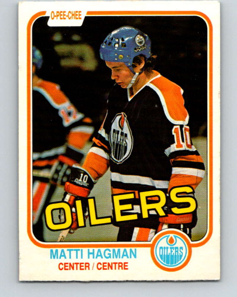 1981-82 O-Pee-Chee #113 Matti Hagman  RC Rookie Edmonton Oilers  V30240