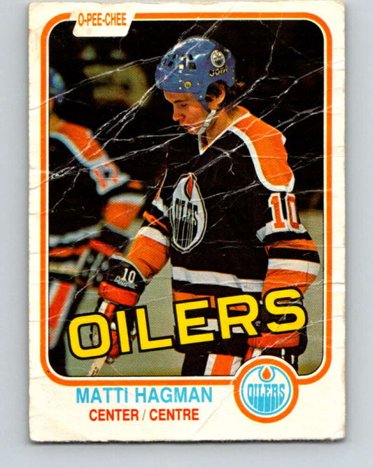 1981-82 O-Pee-Chee #113 Matti Hagman  RC Rookie Edmonton Oilers  V30246