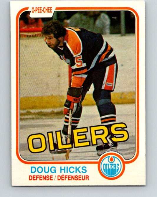 1981-82 O-Pee-Chee #114 Doug Hicks  Edmonton Oilers  V30251