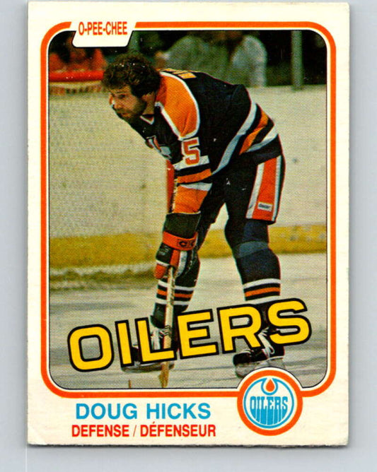 1981-82 O-Pee-Chee #114 Doug Hicks  Edmonton Oilers  V30252