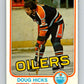 1981-82 O-Pee-Chee #114 Doug Hicks  Edmonton Oilers  V30254