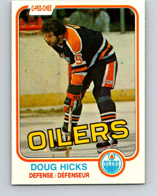 1981-82 O-Pee-Chee #114 Doug Hicks  Edmonton Oilers  V30255