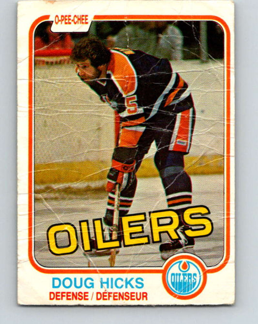 1981-82 O-Pee-Chee #114 Doug Hicks  Edmonton Oilers  V30259