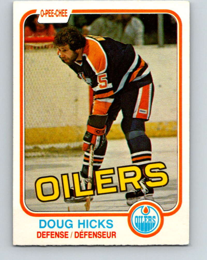 1981-82 O-Pee-Chee #114 Doug Hicks  Edmonton Oilers  V30261