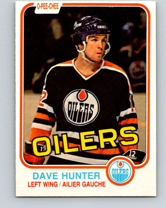 1981-82 O-Pee-Chee #115 Dave Hunter  Edmonton Oilers  V30268