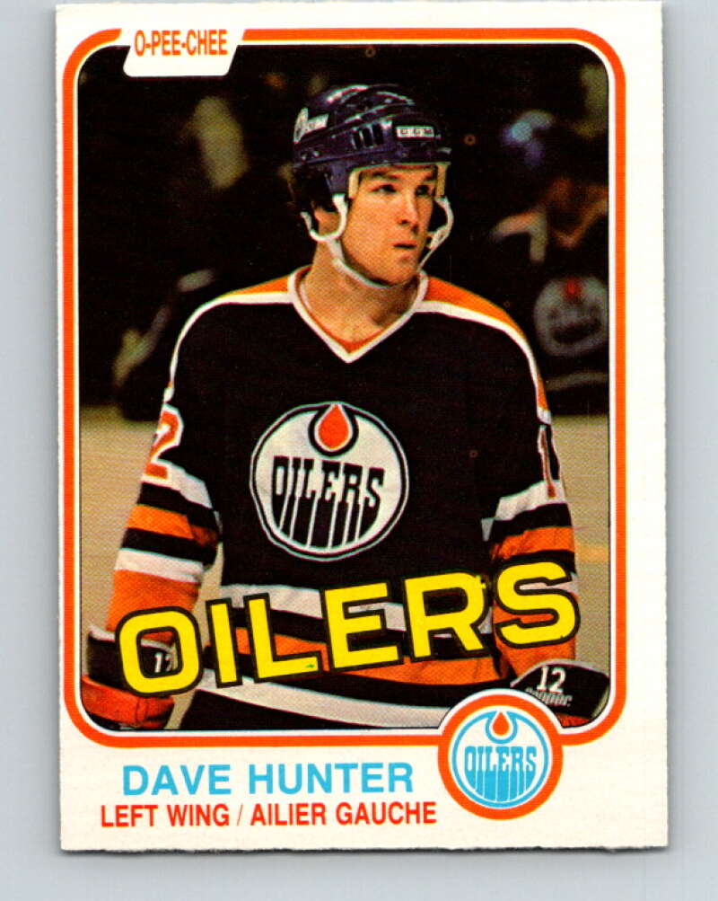 1981-82 O-Pee-Chee #115 Dave Hunter  Edmonton Oilers  V30269