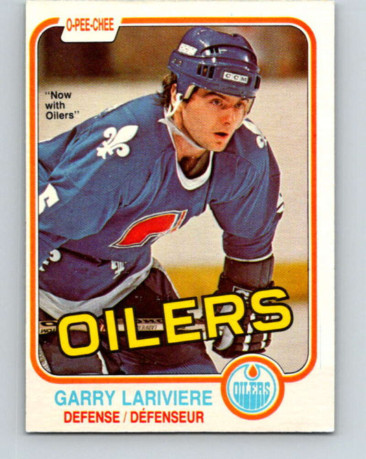 1981-82 O-Pee-Chee #116 Garry Lariviere  Edmonton Oilers  V30272