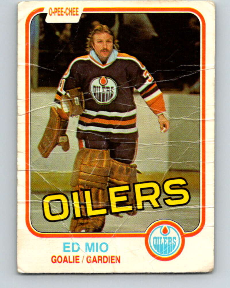 1981-82 O-Pee-Chee #119 Eddie Mio  Edmonton Oilers  V30277