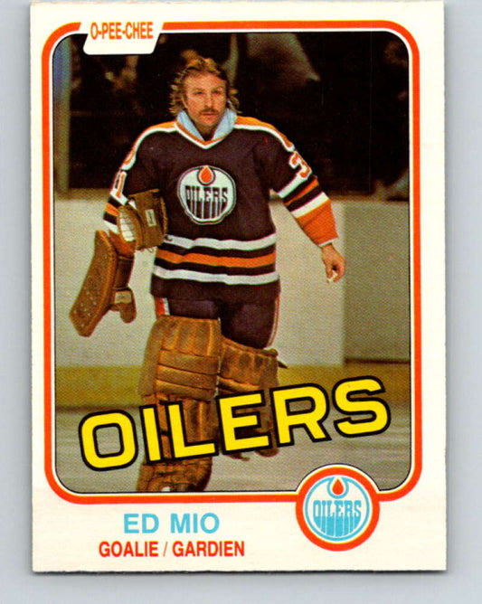 1981-82 O-Pee-Chee #119 Eddie Mio  Edmonton Oilers  V30285