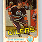 1981-82 O-Pee-Chee #121 Dave Semenko  Edmonton Oilers  V30286