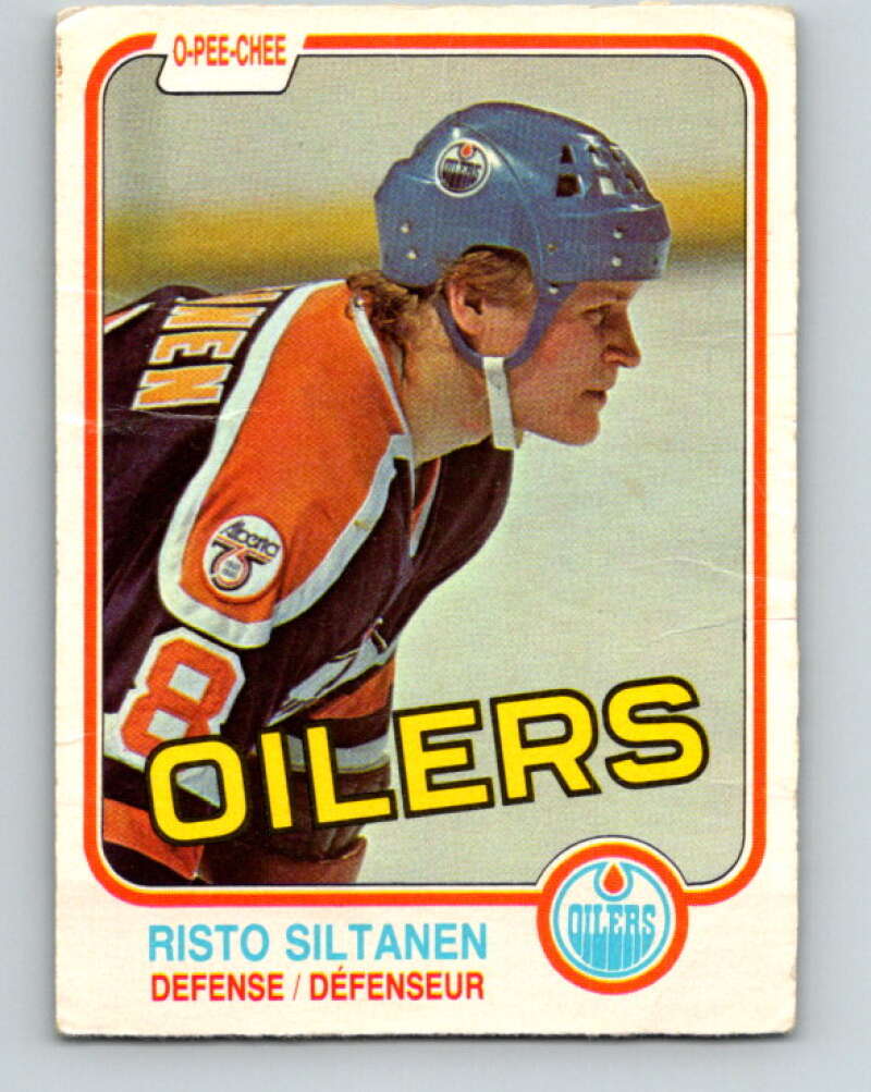 1981-82 O-Pee-Chee #122 Risto Siltanen  Edmonton Oilers  V30296