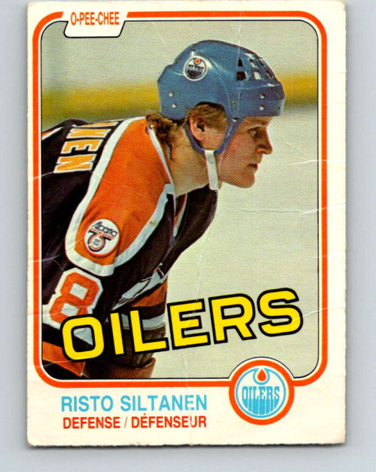 1981-82 O-Pee-Chee #122 Risto Siltanen  Edmonton Oilers  V30298