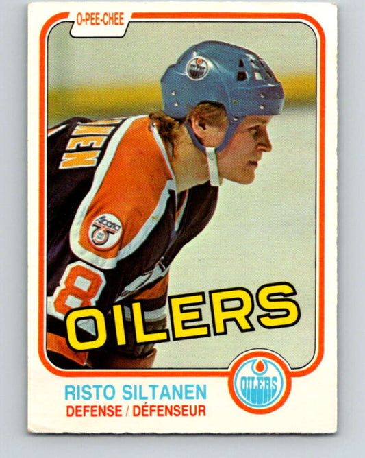 1981-82 O-Pee-Chee #122 Risto Siltanen  Edmonton Oilers  V30299