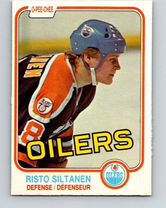 1981-82 O-Pee-Chee #122 Risto Siltanen  Edmonton Oilers  V30300