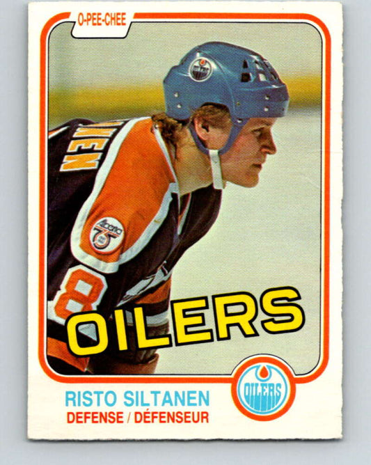 1981-82 O-Pee-Chee #122 Risto Siltanen  Edmonton Oilers  V30301