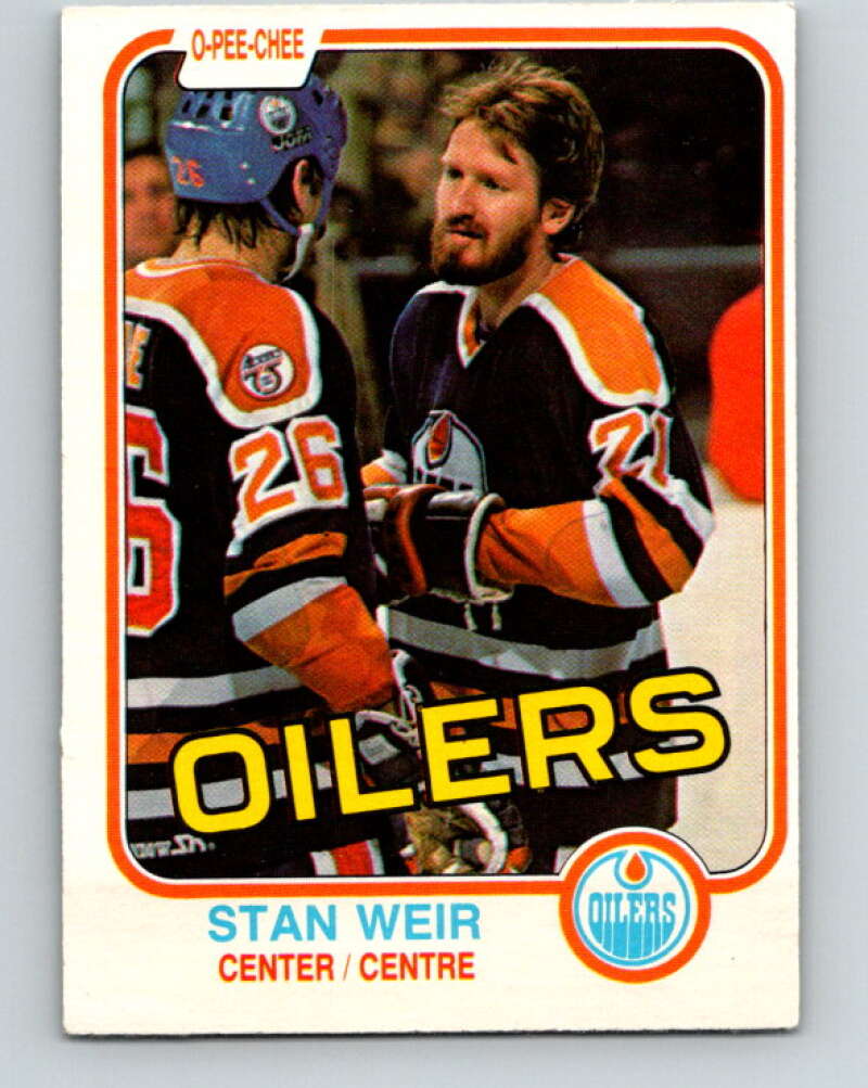 1981-82 O-Pee-Chee #124 Stan Weir  Edmonton Oilers  V30310