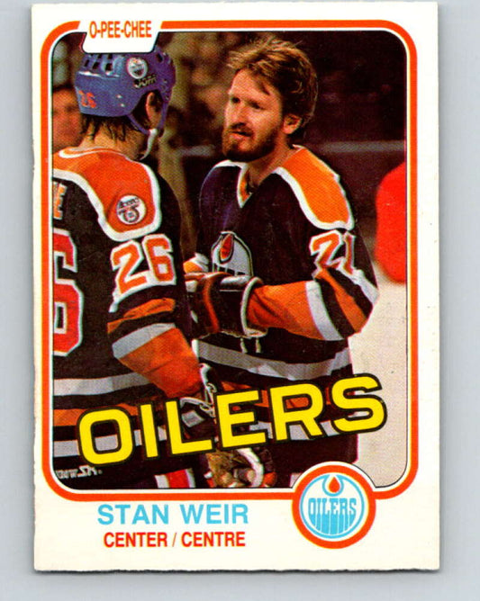 1981-82 O-Pee-Chee #124 Stan Weir  Edmonton Oilers  V30311