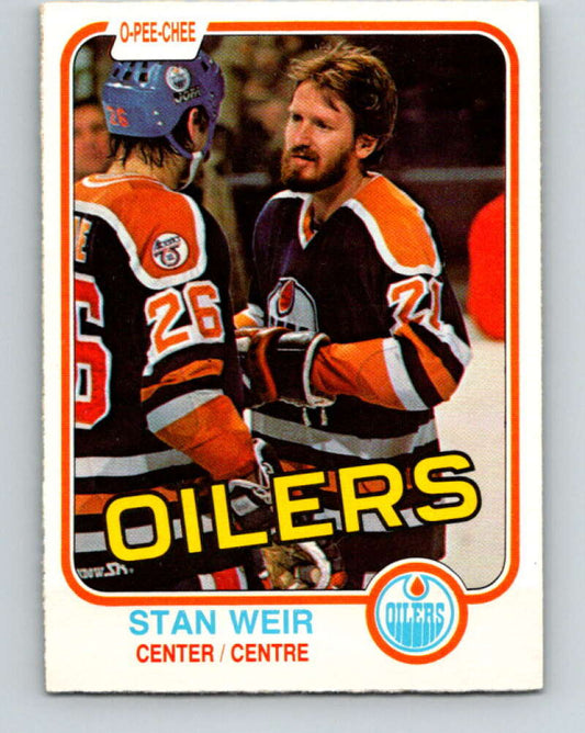 1981-82 O-Pee-Chee #124 Stan Weir  Edmonton Oilers  V30313