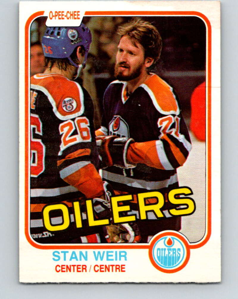 1981-82 O-Pee-Chee #124 Stan Weir  Edmonton Oilers  V30315