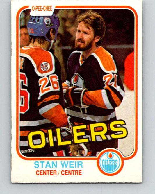 1981-82 O-Pee-Chee #124 Stan Weir  Edmonton Oilers  V30316