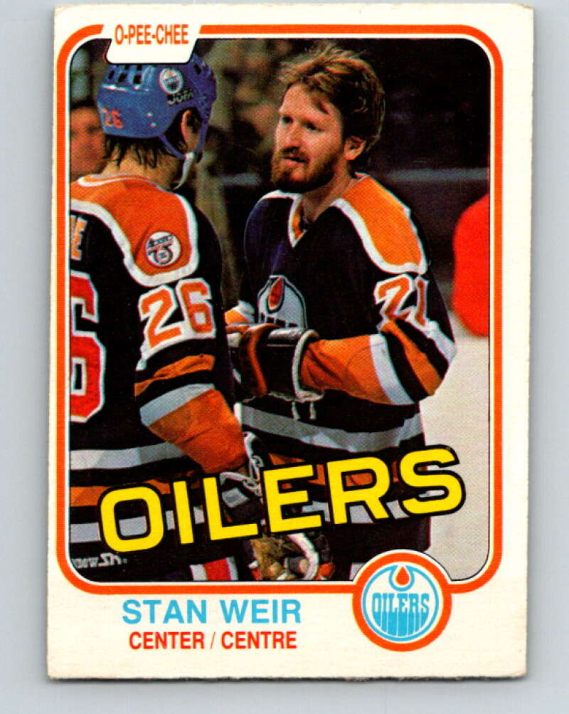 1981-82 O-Pee-Chee #124 Stan Weir  Edmonton Oilers  V30317