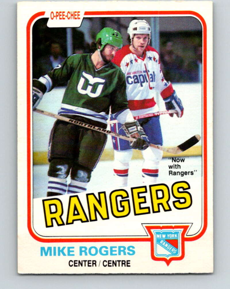 1981-82 O-Pee-Chee #127 Mike Rogers  New York Rangers  V30319