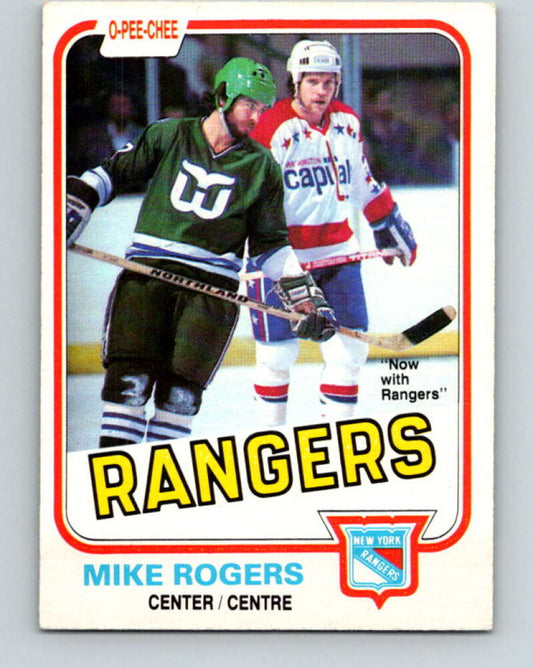 1981-82 O-Pee-Chee #127 Mike Rogers  New York Rangers  V30320