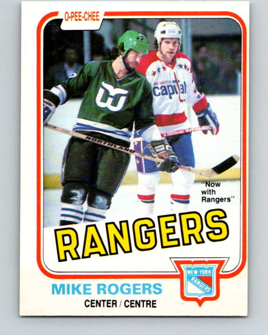 1981-82 O-Pee-Chee #127 Mike Rogers  New York Rangers  V30322