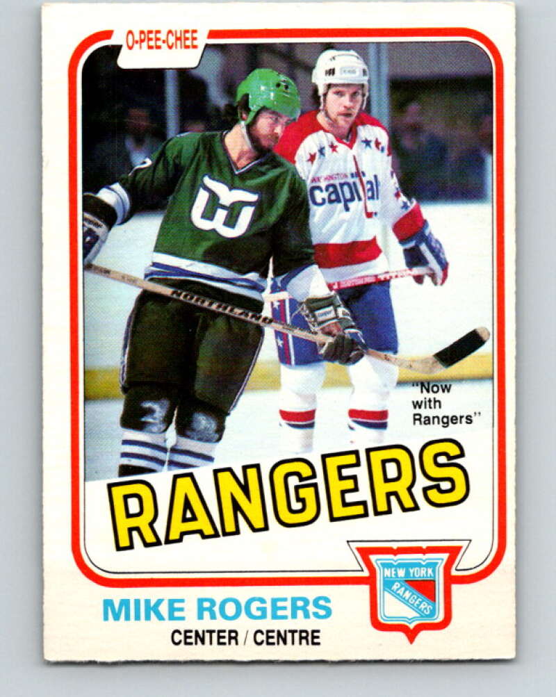 1981-82 O-Pee-Chee #127 Mike Rogers  New York Rangers  V30324