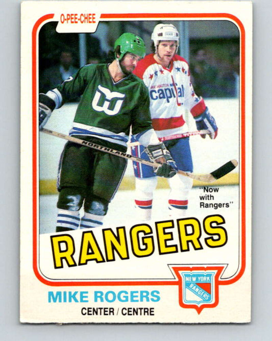 1981-82 O-Pee-Chee #127 Mike Rogers  New York Rangers  V30325