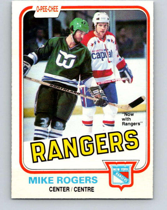 1981-82 O-Pee-Chee #127 Mike Rogers  New York Rangers  V30326