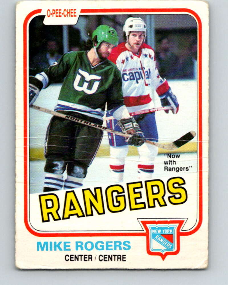 1981-82 O-Pee-Chee #127 Mike Rogers  New York Rangers  V30327
