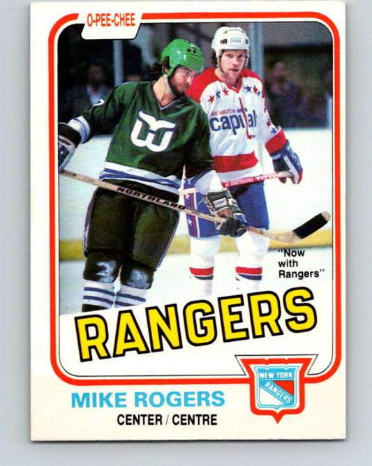 1981-82 O-Pee-Chee #127 Mike Rogers  New York Rangers  V30328