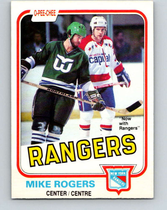 1981-82 O-Pee-Chee #127 Mike Rogers  New York Rangers  V30329