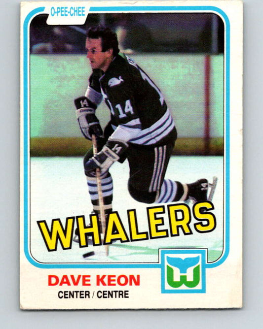 1981-82 O-Pee-Chee #129 Dave Keon  Hartford Whalers  V30340