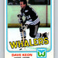 1981-82 O-Pee-Chee #129 Dave Keon  Hartford Whalers  V30342