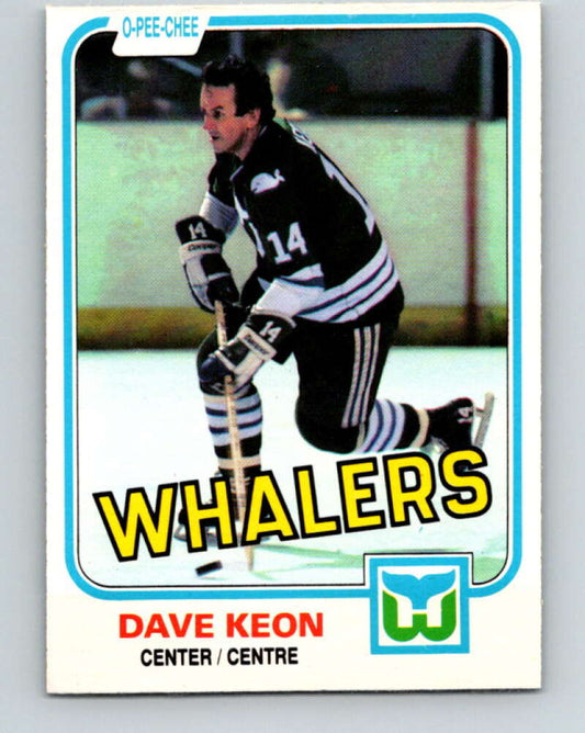 1981-82 O-Pee-Chee #129 Dave Keon  Hartford Whalers  V30342