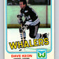 1981-82 O-Pee-Chee #129 Dave Keon  Hartford Whalers  V30343