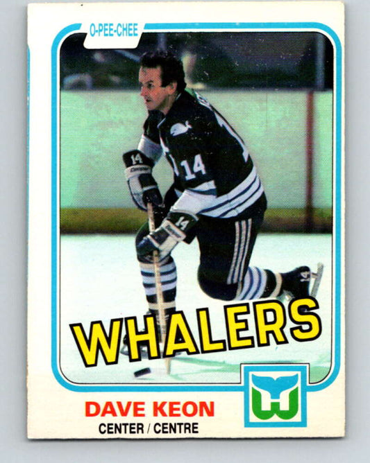 1981-82 O-Pee-Chee #129 Dave Keon  Hartford Whalers  V30345