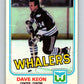 1981-82 O-Pee-Chee #129 Dave Keon  Hartford Whalers  V30346